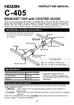 Preview for 5 page of HOZAN C-405 Instruction Manual