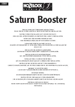 Hozelock Cyprio Saturn Booster Installation And Operating Instructions Manual предпросмотр