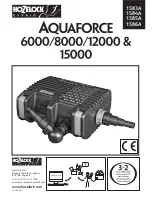 Hozelock aquaforce 12000 Manual preview