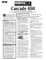 Hozelock cascade 450 Installation And Operating Insctruction Manual preview