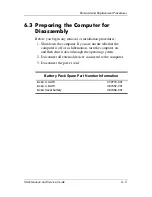 Preview for 107 page of HP Compaq nc6220 - Notebook PC Maintenance And Service Manual