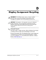 Preview for 205 page of HP Compaq nc6220 - Notebook PC Maintenance And Service Manual