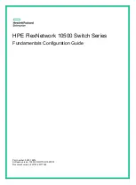 Предварительный просмотр 1 страницы HP Enterprise FlexNetwork 10500 Series Configuration Manual