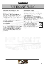 Предварительный просмотр 8 страницы HP LIGHT SYSTEM 66343 Instruction Manual