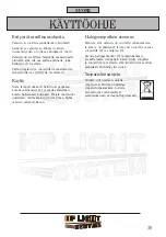 Предварительный просмотр 10 страницы HP LIGHT SYSTEM 66343 Instruction Manual