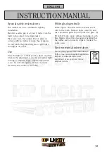 Предварительный просмотр 12 страницы HP LIGHT SYSTEM 66343 Instruction Manual