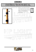 Предварительный просмотр 12 страницы HP LIGHT SYSTEM 70193 Instruction Manual