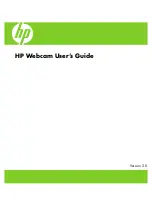 HP 1.3-Megapixel Webcam for Notebook PCs User Manual preview