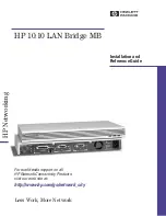Preview for 1 page of HP 10:10 LAN Bridge MB Installation And Reference Manual