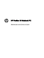 Preview for 1 page of HP 10 Maintenance And Service Manual