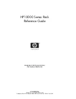 Preview for 1 page of HP 10000 Series Reference Manual