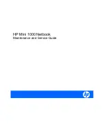 HP 1035nr - Mini - Atom 1.6 GHz Maintenance And Service Manual preview