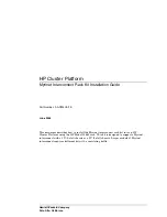 Preview for 1 page of HP 10642 rack Installation Manual