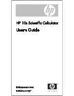 HP 10S User Manual preview