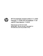 HP 11 G4 EE Maintenance And Service Manual preview