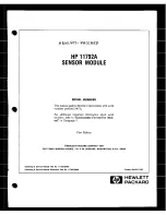 Preview for 1 page of HP 11792A Manual