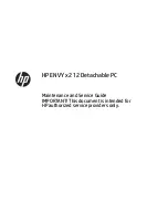 Preview for 1 page of HP 12-g0xx Maintenance And Service Manual