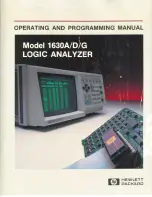 Preview for 1 page of HP 1630A Operating And Programming Manual