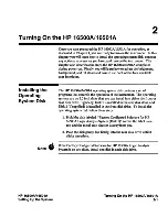 Preview for 14 page of HP 16500A Setting Up