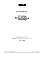 Preview for 3 page of HP 16532A Service Manual