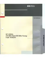 Предварительный просмотр 1 страницы HP 16550A User Reference