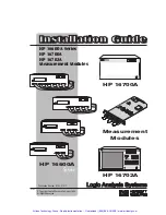 Preview for 2 page of HP 16600A Series Installation Manual