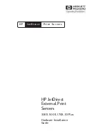 HP 170X - JetDirect Print Server Hardware Installation Manual предпросмотр