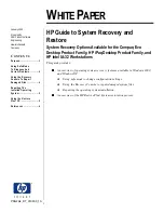 HP 175753-002 - iPAQ - 64 MB RAM White Paper предпросмотр