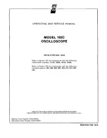 Preview for 3 page of HP 182C Operating And Service Manual