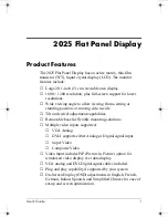 Preview for 5 page of HP 2025 User Manual