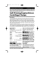 Preview for 1 page of HP 20598 Operating Instructions And Parts Manual