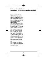 Preview for 7 page of HP 20598 Operating Instructions And Parts Manual