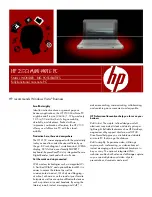 HP 2133 Mini-Note PC Brochure & Specs preview