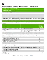 HP 24es Product End-Of-Life Disassembly Instructions preview