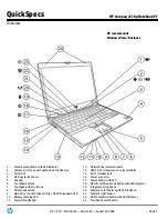 Предварительный просмотр 1 страницы HP 2510p - Notebook PC Specifications