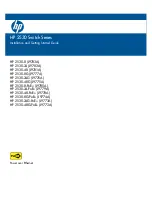 HP 2530-24 Installation And Getting Started Manual предпросмотр