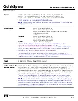 Preview for 4 page of HP 2530p - EliteBook - Core 2 Duo 2.13 GHz Specifications