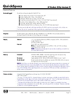 Preview for 5 page of HP 2530p - EliteBook - Core 2 Duo 2.13 GHz Specifications