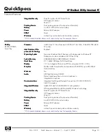 Preview for 13 page of HP 2530p - EliteBook - Core 2 Duo 2.13 GHz Specifications