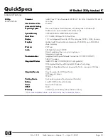 Preview for 18 page of HP 2530p - EliteBook - Core 2 Duo 2.13 GHz Specifications