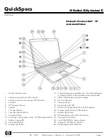 HP 2530p - EliteBook - Core 2 Duo 2.13 GHz User Manual предпросмотр