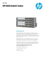 Предварительный просмотр 1 страницы HP 2620 series Specifications