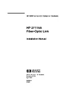 HP 27115A Installation Manual предпросмотр