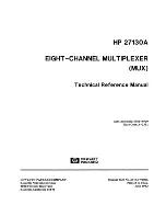 Preview for 1 page of HP 27130A Technical Reference Manual