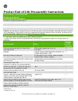 HP 282 Pro G3 Disassembly Instructions Manual предпросмотр