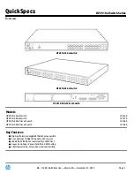 HP 2910 Series Specification предпросмотр