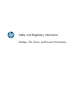 HP 299300-006 - Professional - 5100 Safety And Regulatory Information Manual preview