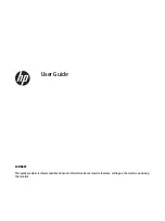 Предварительный просмотр 1 страницы HP 2H3Z1AA User Manual