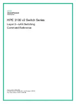 HP 3100 v2 Series Command Reference Manual предпросмотр