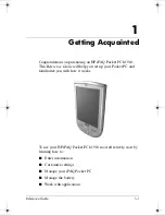 Preview for 7 page of HP 311324-001 -  iPAQ Pocket PC H1910 Reference Manual